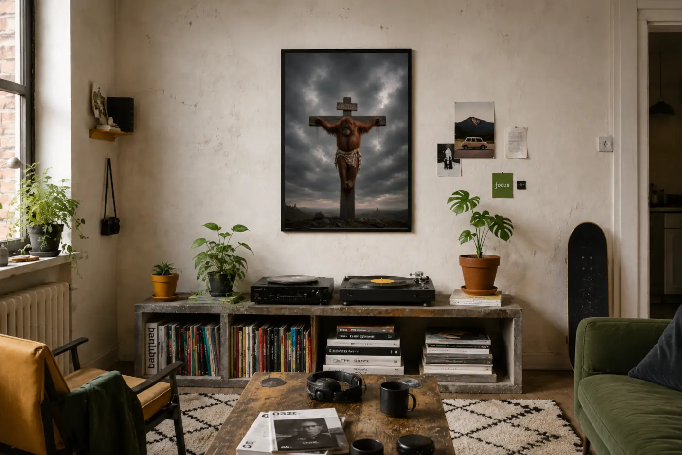 LIBERTÉ présentée comme décoration murale