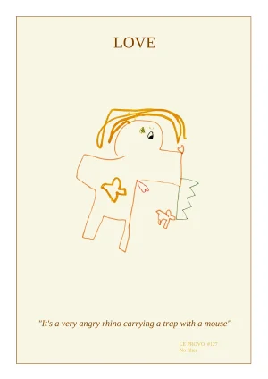 Rhino – affiche artistique de Le Provo